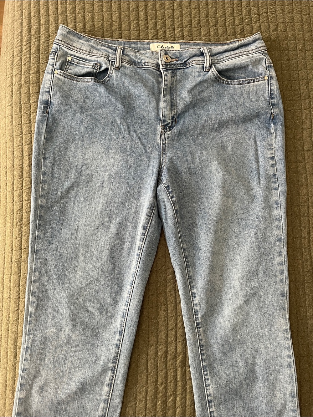 CHARLIE B Light Blue Skinny Jeans